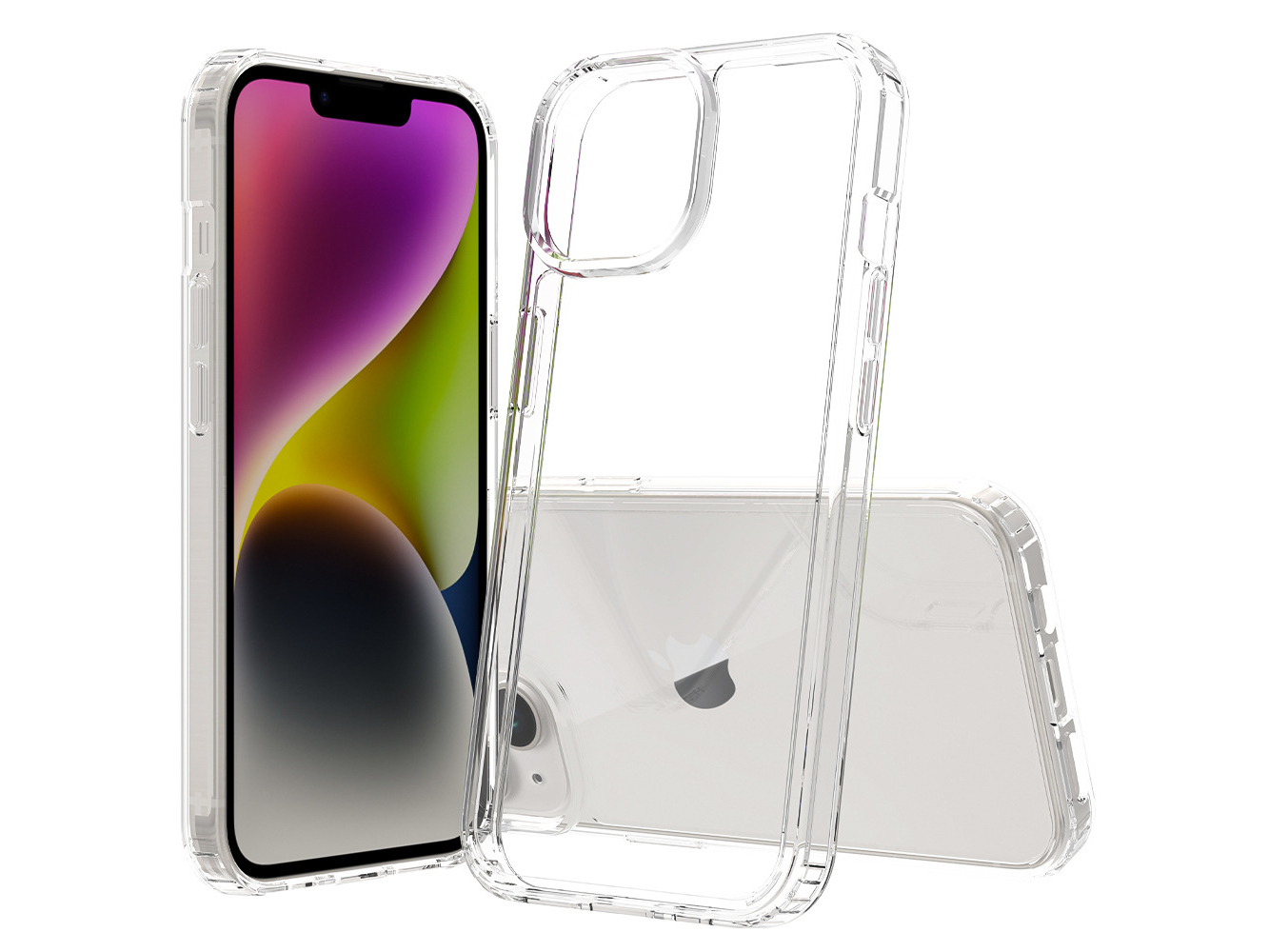 IPhone 15 transparent scratch resistant TPU phone case 2-in-1 anti drop and wear-resistant protective cover