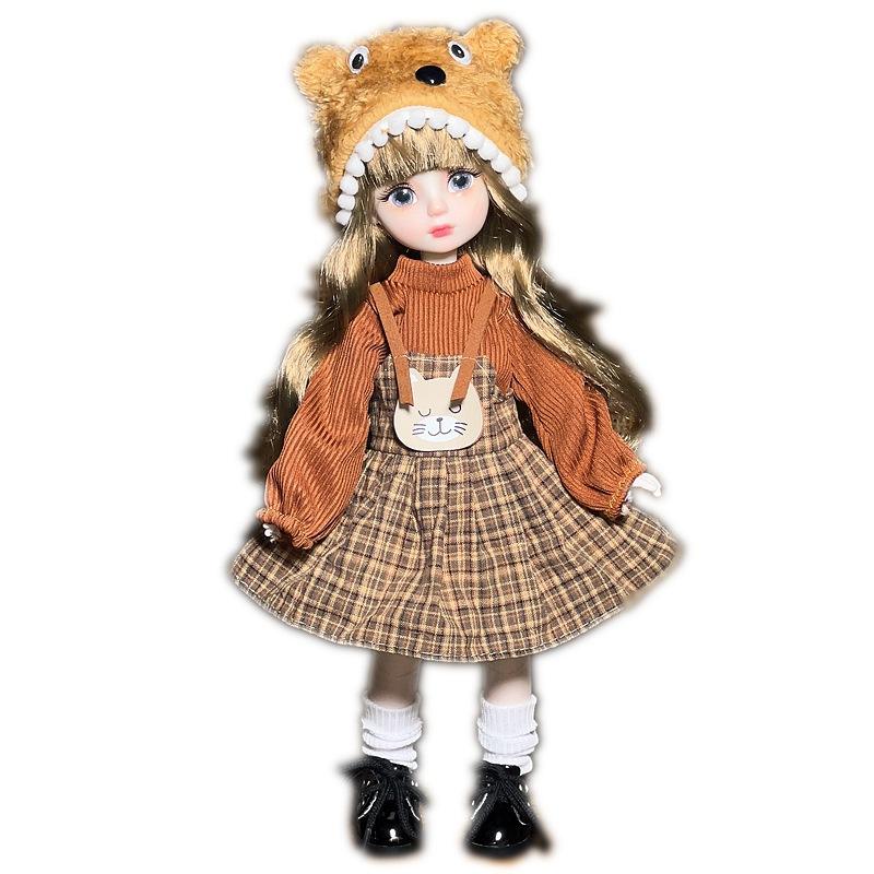 30cm Muneca Doll 12-inch Boneca Girl Doll with Movable Joints Including Clothes and Writing Bjd Girl Toy Poupees Puppen