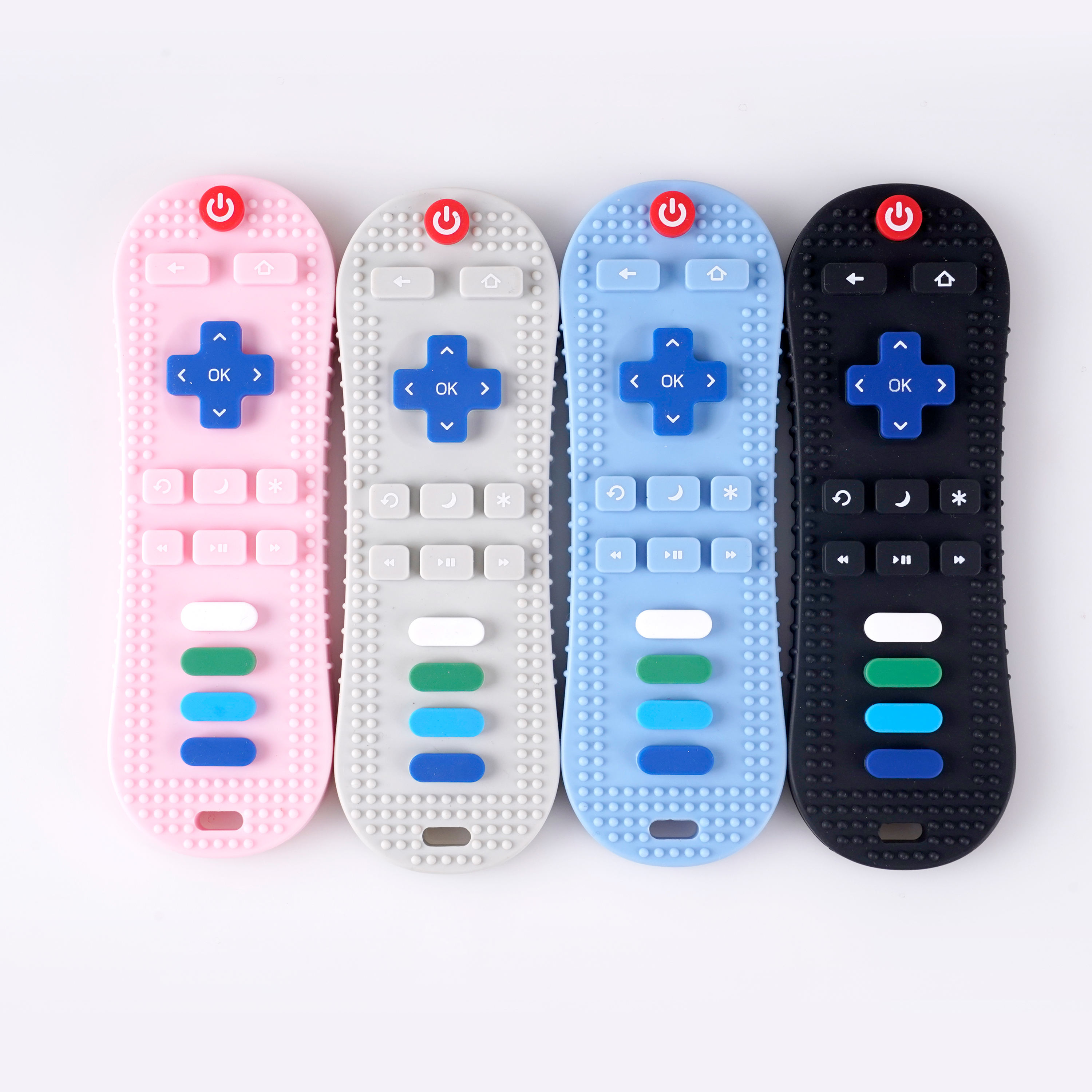 BPA-Free Soft Silicone Baby Teethers Food Grade TV Remote Control Teether Toy for Infants